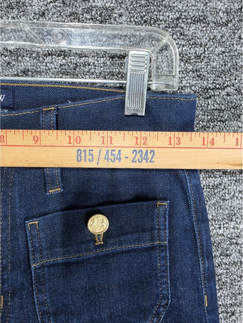J.CREW Women's Slim Fit High Rise Wide-Leg Dark Wash Stretch Blue Jeans 4-Pkt - Picture 6 of 11